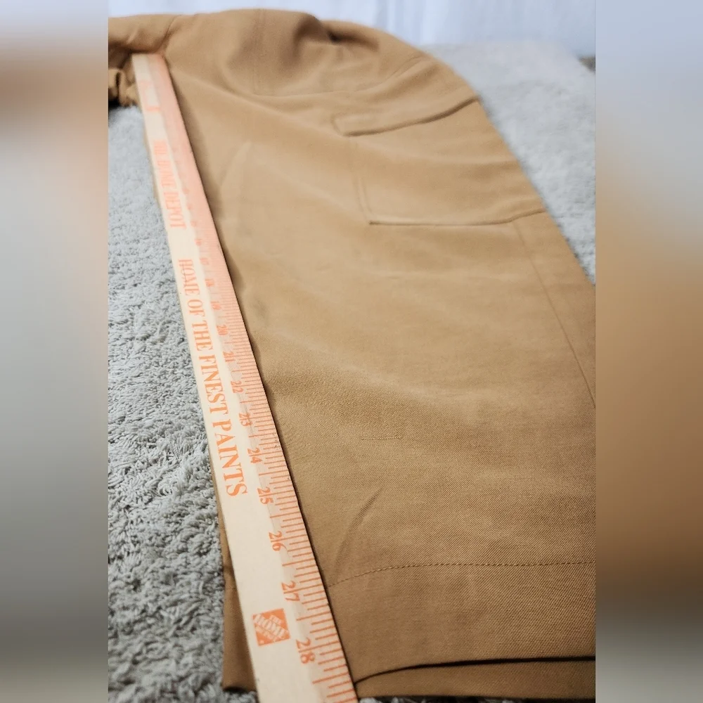 Women's High-Rise Ankle Cargo Pants - A New Day Tan XXL - Picture 11 of 14